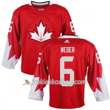 Team Kanada Pelipaita Shea Weber 6 2016 World Cup Punainen Paita